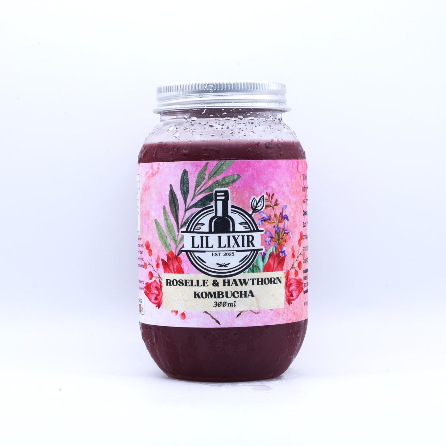 Hawthorn & Roselle Kombucha